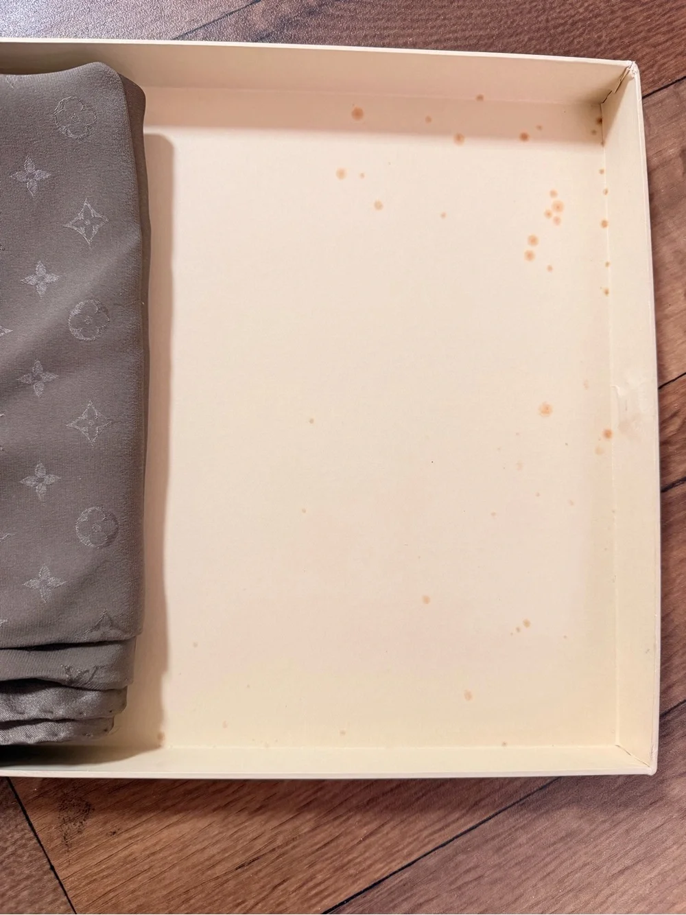 Louis Vuitton Beige Monogram silk scarf
